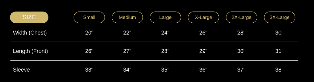 Sizing Chart